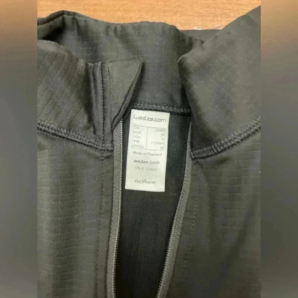 Wedze Stratermic Quarter Zip Black Gray Decathlon Size S Base Layer Ski Board - Picture 2 of 15